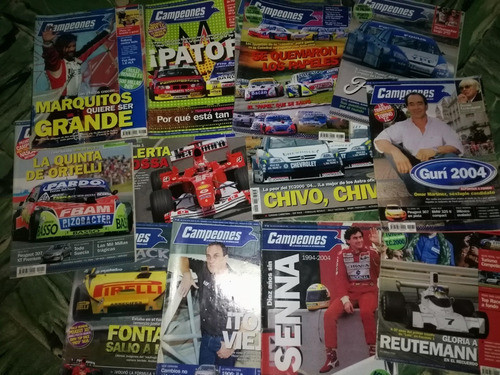 Lote De 13 Revistas De Automovilismo * Campeones * Año 2004 0