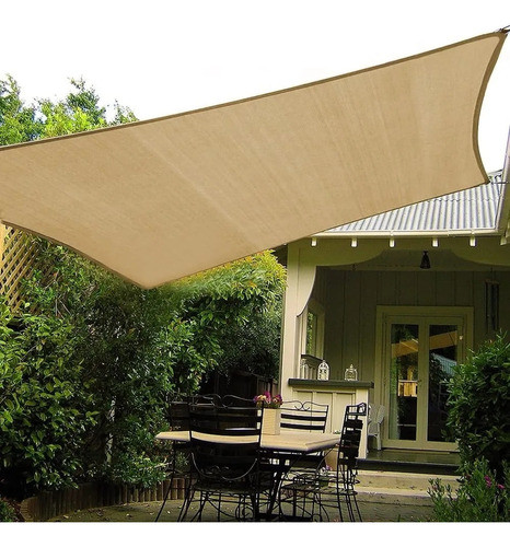 Toldo Vela Sombra Y Granizo C/uv - 4*3 Mts Beige Doble Tela 1