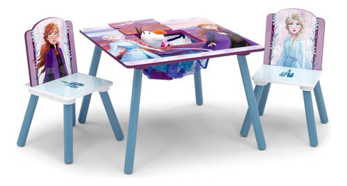 Juego De Mesa Y Sillas Disney Elsa Ana Frozen Ii Tt105 +3 0