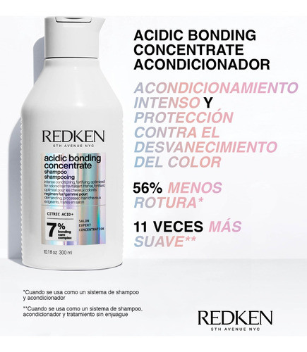Redken Shampoo + Acondicionador Acidic Bonding Concentrate 1