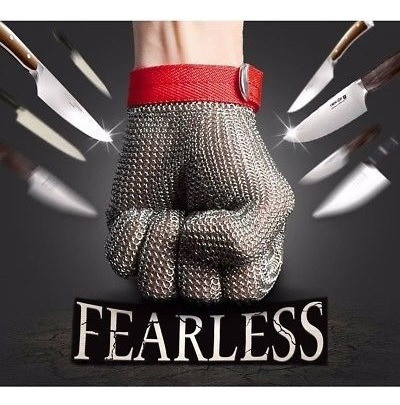 Tamaño L Seguridad Corte Prueba Stab Acero Inoxidable Malla 1