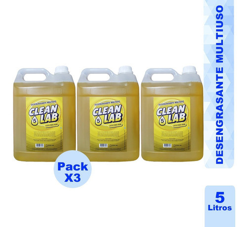 Desengrasante Multiuso X 5 Lts. Pack X 3. 0