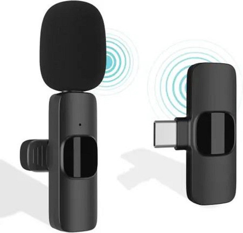 Microfone Sem Fio Lapela Compatível Usb Tipo C Tendência 0