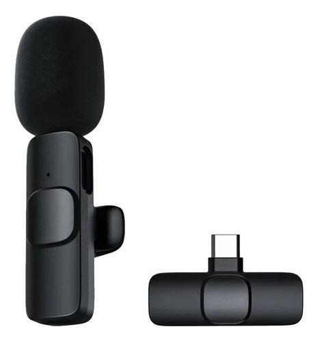 Microfone Sem Fio Lapela Compatível Usb Tipo C Tendência 1