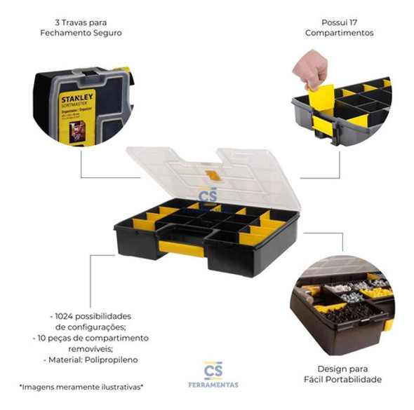 Caixa Organizadora Softmaster  - Stst14026 Stanley 1 Caixa Organizadora Softmaster  - Stst14026 Stanley 1