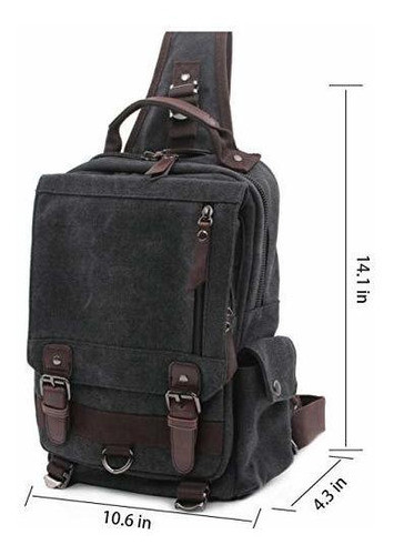 Mygreen Bolsa Cruzada De Lona Mochila De Viaje 1