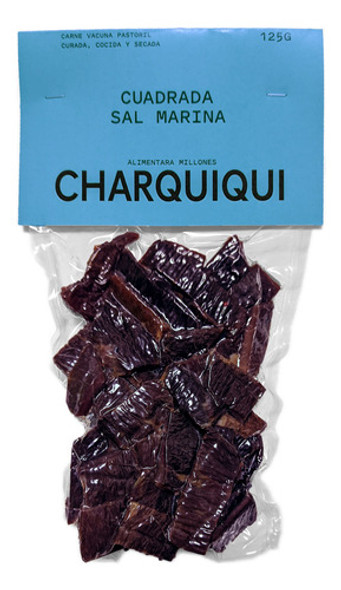 Charquiqui 125g A Granel Pastura Sal Marina Cuadrada (jerky) 0
