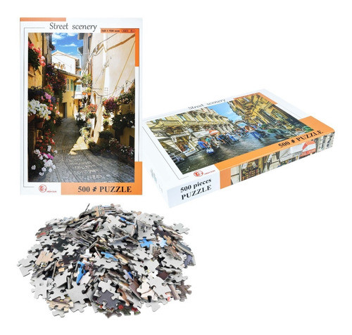 Puzzle 500 Piezas 51 X 36 , 4 Modelos Diferentes 0