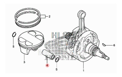 Perno Piston Honda Crf 450 Años 2009-2011 1