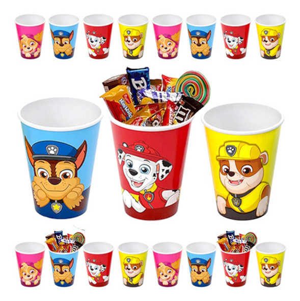 10 Copos Patrulha Canina Festa Infantil Lembrança Decoração 0