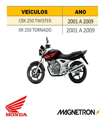 Motor Partida Cbx 250 Twister 2007 2008 2009 1
