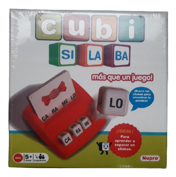 Juego De Mesa Infantil Cubi Silaba Nupro Games 0