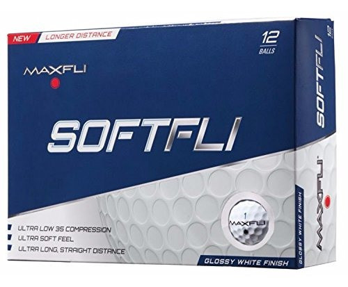 Maxfli Softfli Blanco Brillante Bolas De Golf (paquete De 12 0