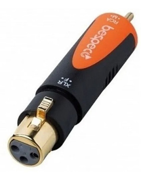 Ficha Adaptador Xlr Canon Hembra A Rca Macho Bespeco Slad335 0