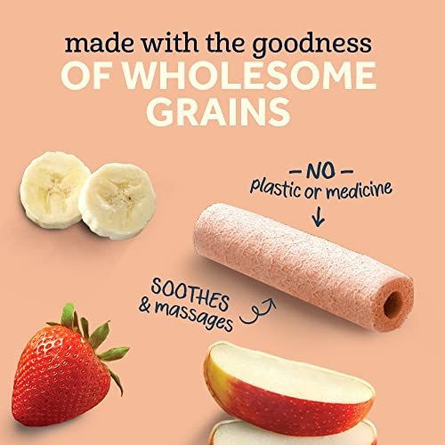 Palitos De Denticion Manzana Fresa 6 Varillas Envueltas 1