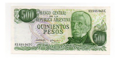 Argentina Billete 500 Pesos Ley Bottero 2432 0