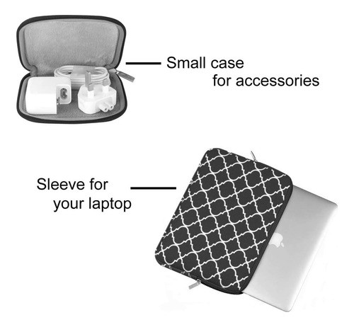 Mosiso Quatrefoil Funda Protectora Laptop 14 1