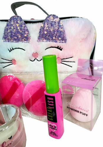 Set De Maquillaje + Porta Cosméticos 1
