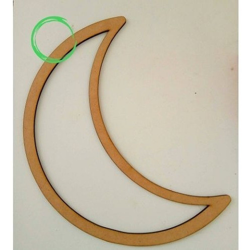 Luna Calada Atrapa Sueño Fibrofacil Mdf 30 Cm X 10 Unidades 0