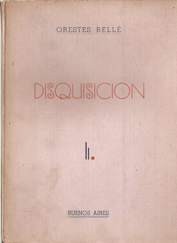 Disquisicion - Orestes Belle 0