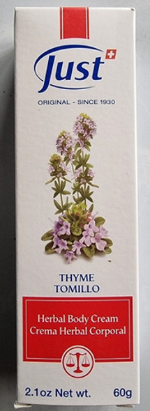 Crema De Tomillo Just, 60grs Problemas Respiratorios 1