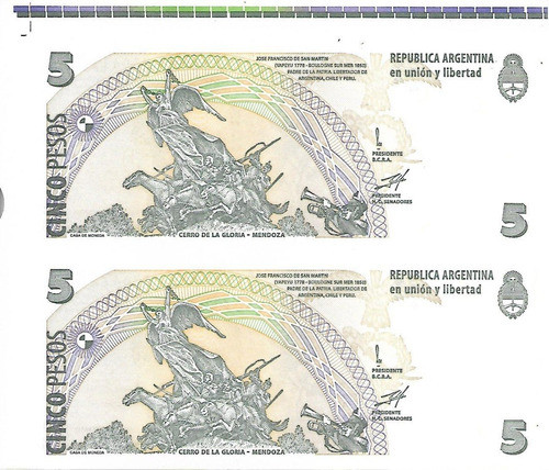 Pareja Sin Cortar $ 5 Convertible 2do Diseño Unc Palermo 1