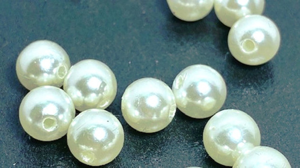 Perlas Crema 8 Mm Bordado Armador Bijoux Deco X 50 Gramos 1