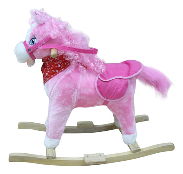 Balancin Madera Y Peluche Pony Con Sonido 0
