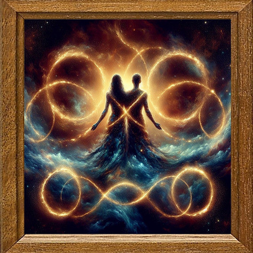 Cuadro Arte Digital Amor Eterno Enel Cosmos V3 50x50cm Única 0