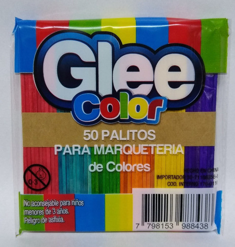 Palitos Liggo Para Marquetería De Colores X 50 Unidades 1