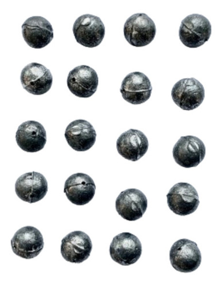 Plomada Pasante Redonda 5gr Gramos X 20 Unidades Pesca 0