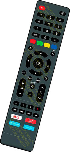 Control Remoto Lcb43g6sp-u Para Onn Smart Led Tv Netf Yout 0