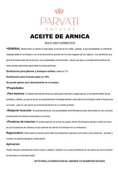 Aceite De Arnica 30ml 1