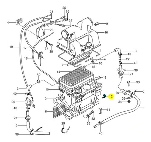 Presilha Carcaça Caixa Ar Vw 790s 7110s 12140h 14150 14200 1 1