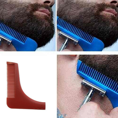 Pente Barba Molde Modelador Modelar Elegante Vermelho 1