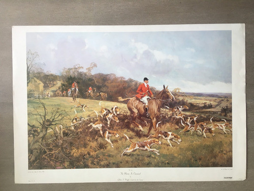Estampa Lámina Cacería 58x87cm Importada 0
