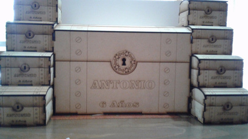 24 Cofres Baules Souvenir Fibrofacil  15x10x10 1