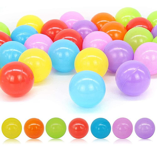 100 Bolinhas De Plástico Colorida Para Piscina - Não Amassa 0