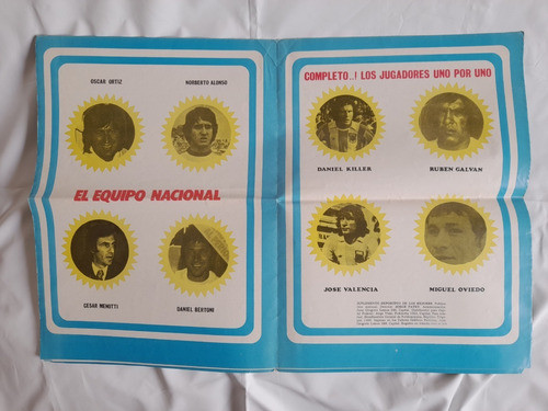 Revista Poster Argentina 1978. Mundial De Futbol 1