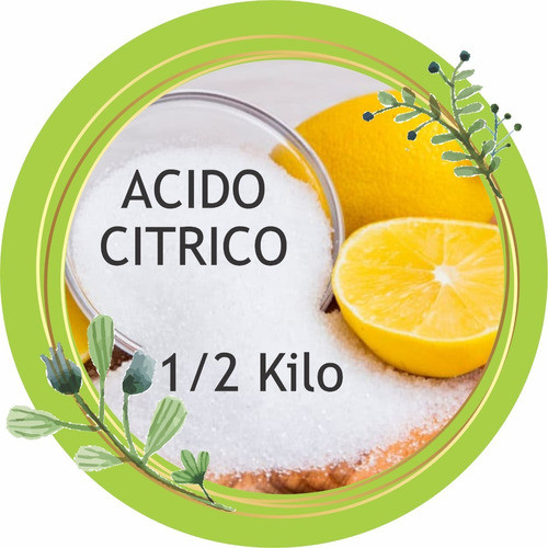 Acido Citrico Calidad Premium 500gs. Fabricá Bombas De Baño 1