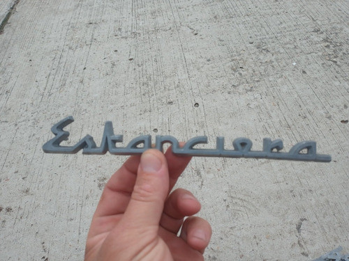 10 Insignia Metálica Estanciera Sin Cromar - Precio X Lote 1