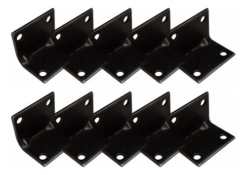 Escuadra Soporte 25x25x35 Mm De Fijación Negra X10/u Cima M 0