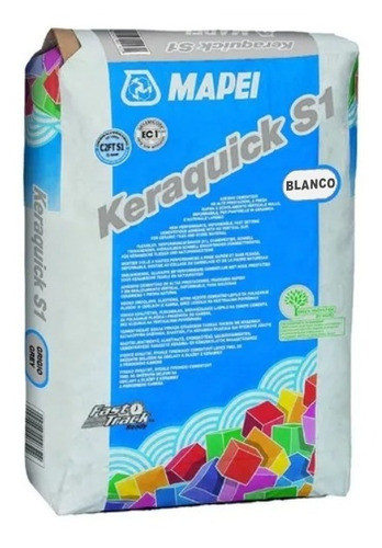 Adhesivo Cementicio Keraquick S1 23kg Blanco Mapei Sibaco 0