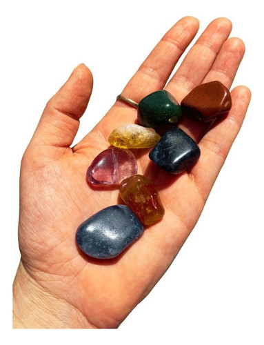 Kit 7 Chakras Chacras Pedras Naturais Cristais Rolados 0