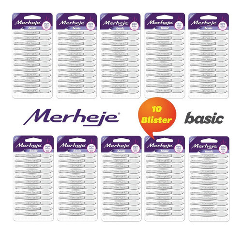 Pinza De Depilar Merheje Basic X12u. Original Pack X 10 Blis 1