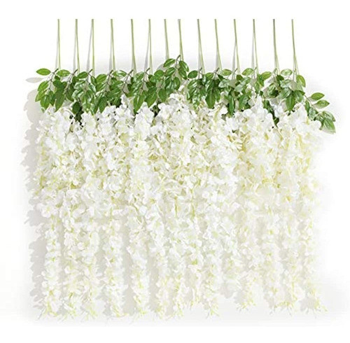 10 Piezas De Flores Artificiales De Seda Para Decoración De 0