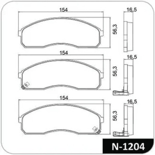 Pastilhas Dianteiras Cobreq Kia Motors Besta Carnival N1204 1