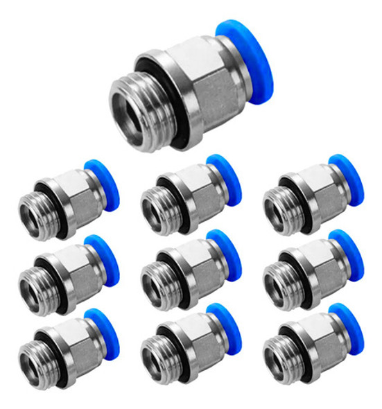 Conector Macho 6mm X 1/8 Engate Rápido 20 Peças 0