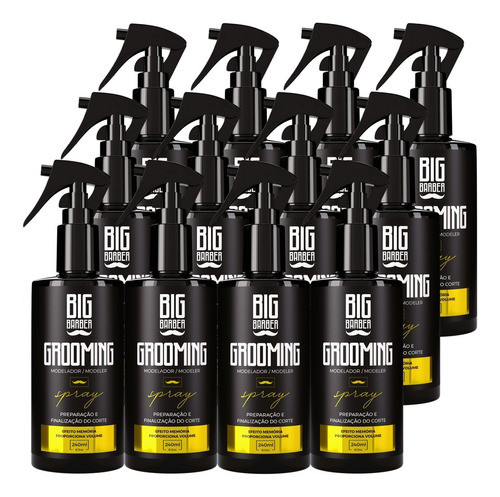 Grooming Modelador Big Barber 240ml Para Penteado Kit 12 Und 0