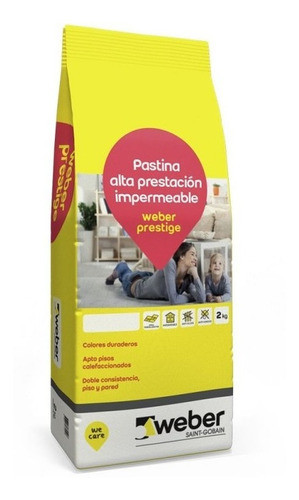 Pastina Weber Prestige X 2kg Medano Porcelanato 1